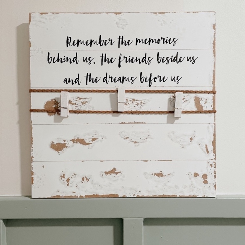 Friends Memories Photo Pin Rustic Frame - Picture 5 of 5